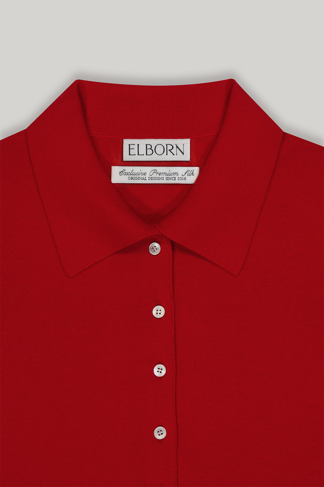 【ELBORN】达比丝绸领针织衫
