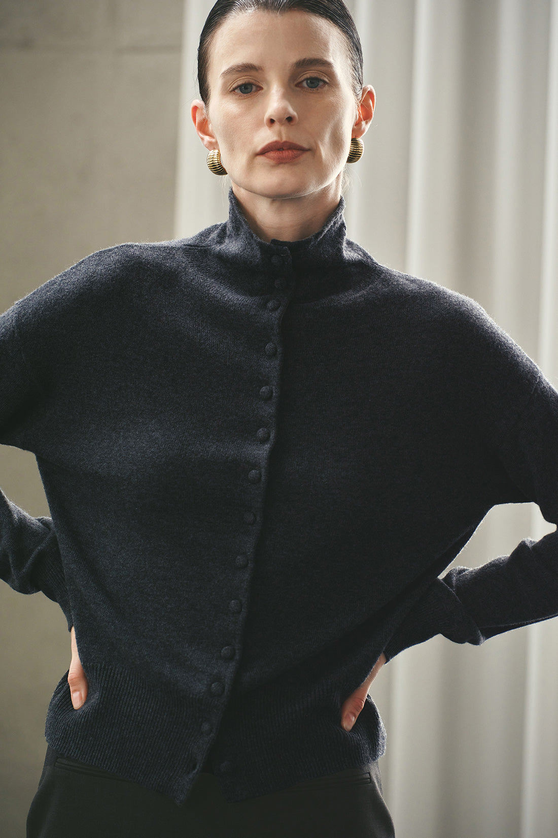 【ELBORN】Maeve Wool Cashmere Knit Cardigan