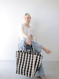 【SAMPLE SALE / swanë】gingham big tote bag