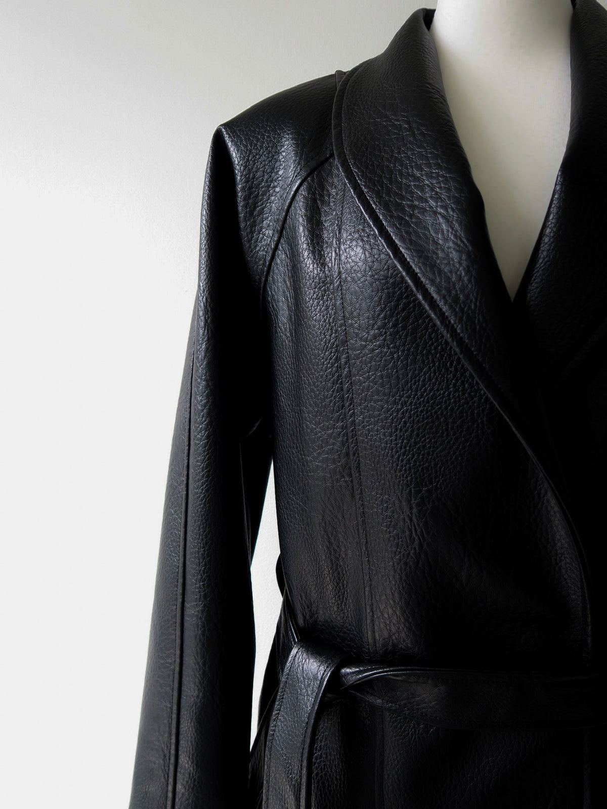 【célon】Belted Leather Jacket