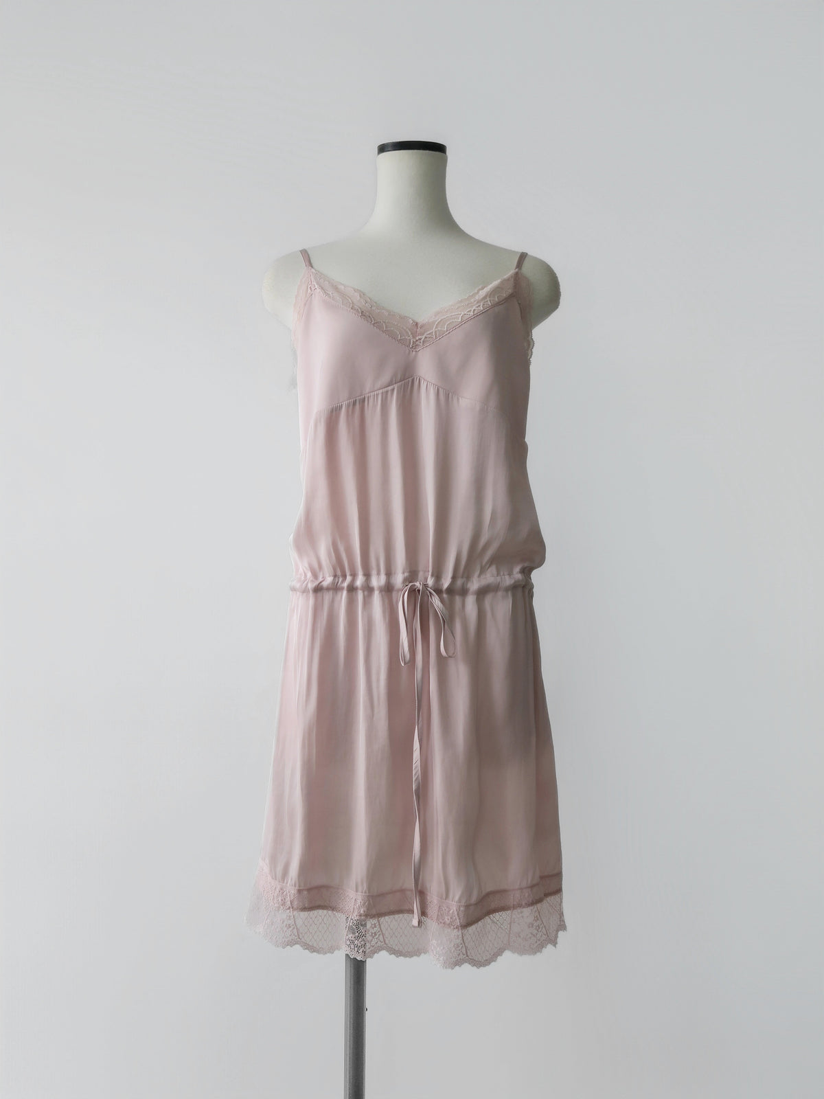 【AMOMMA】SATIN LACE SLIP DRESS