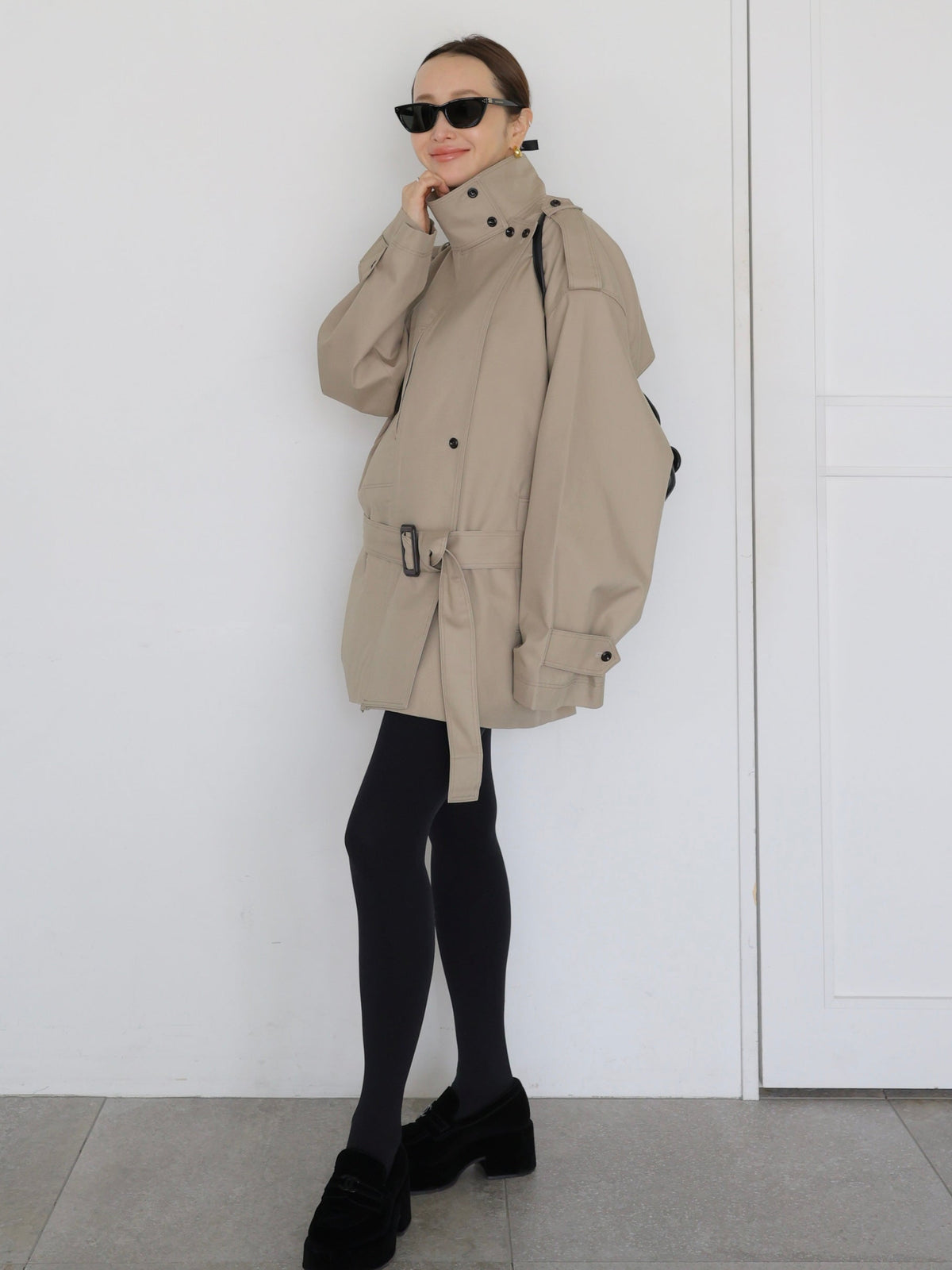 【AMOMMA】ISABELLA SHORT TRENCH COAT