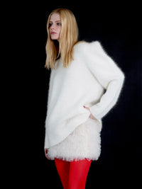 【AMOMMA】WOOL PUFF SHOULDER KNIT