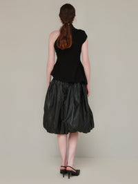 【AMOMMA】DRAPE PEPLUM KNIT