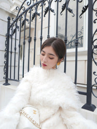 【célon】Poodle Shaggy Knit