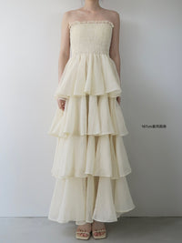 frilly tiered dress