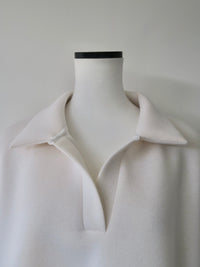 【SAMPLE SALE / célon】open neck sweat top