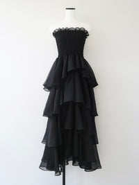 frilly tiered dress