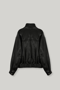 【ELBORN】Milly High-neck Leather Jacket