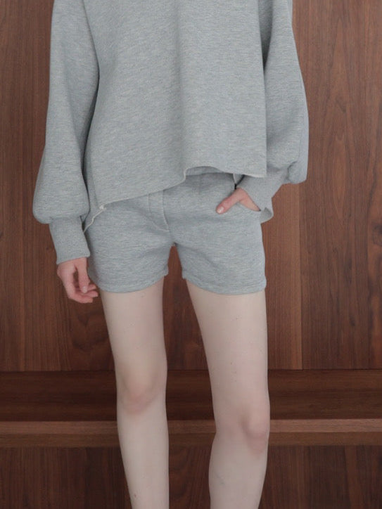 soft minimal sweat shorts