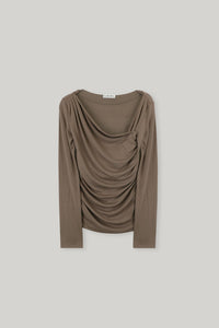 【ELBORN】Ciara Drape Shirring Top