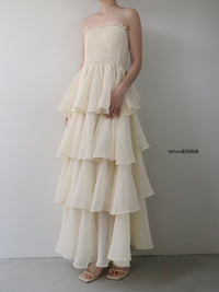 frilly tiered dress
