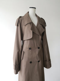 Moca long trench coat