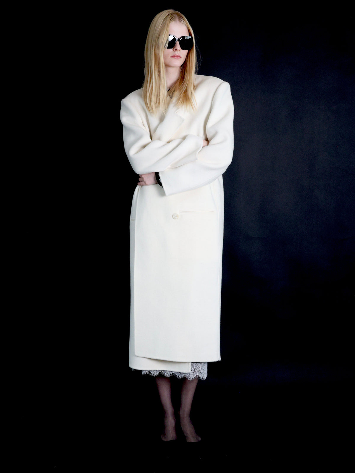 【AMOMMA】CASHMERE PADDED LONG COAT