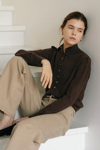 【ELBORN】Armelle High-neck Wool Cardigan
