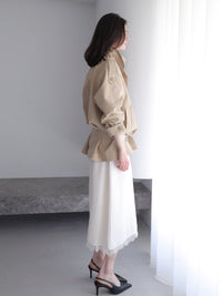 【SAMPLE SALE / célon】modern short trench coat