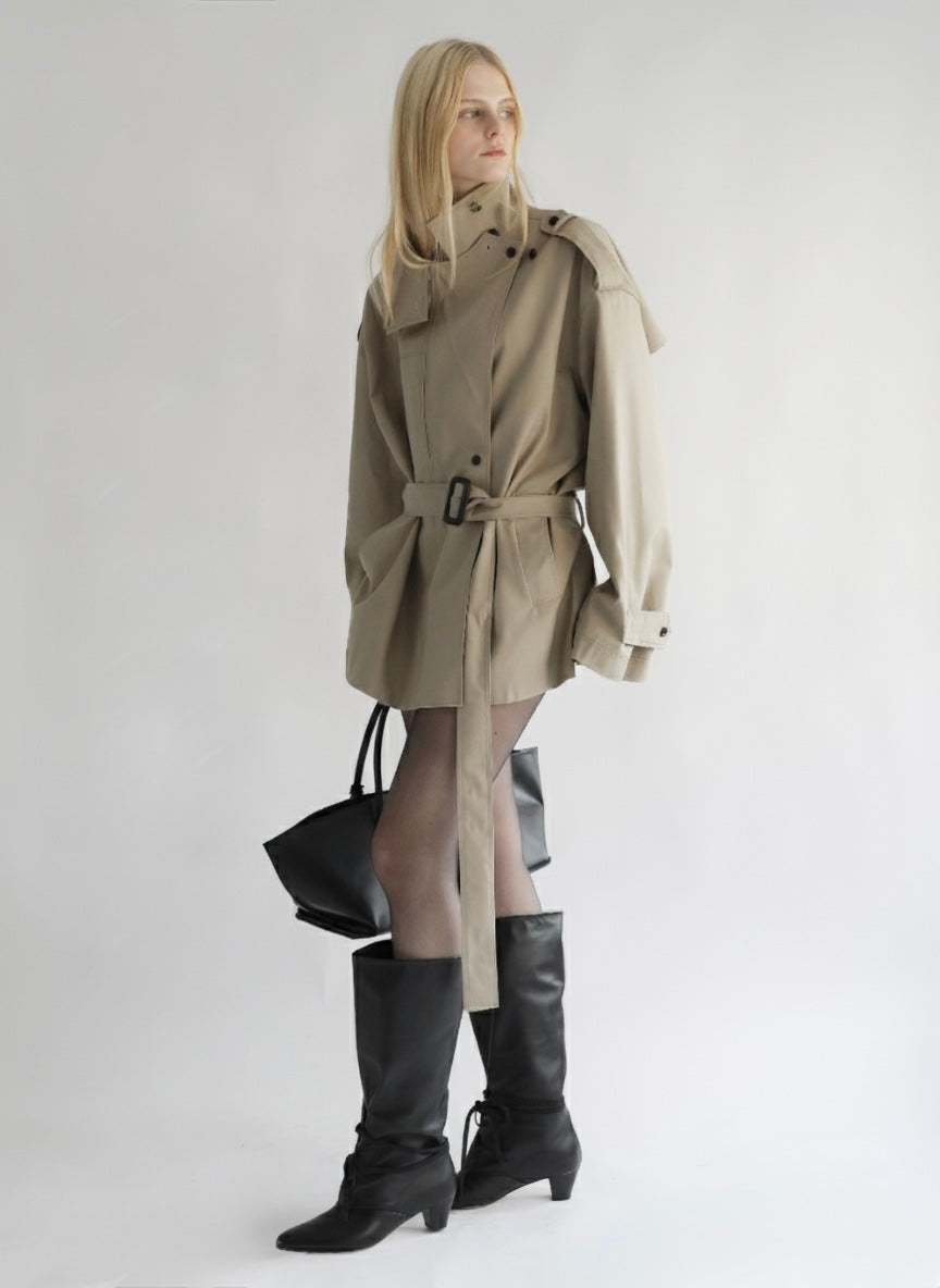 【AMOMMA】ISABELLA SHORT TRENCH COAT