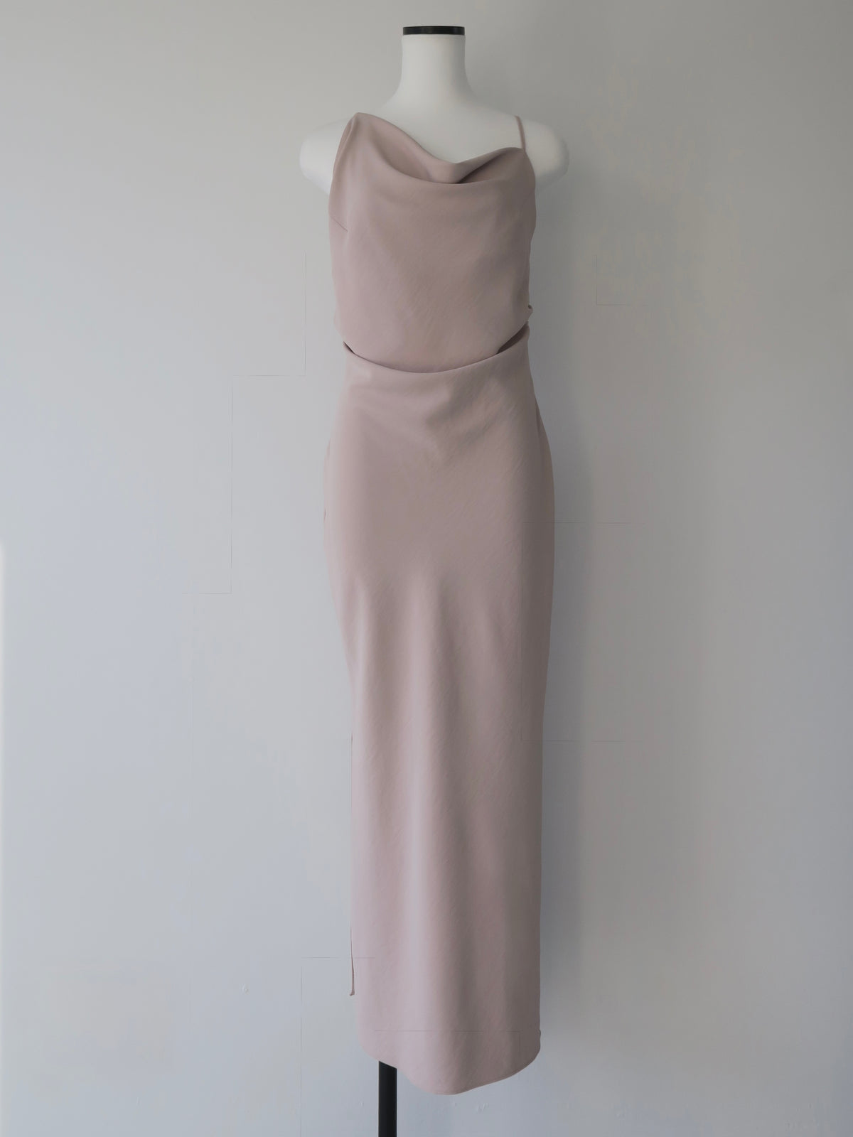 Asymmetric drape camisole dress