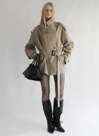 【AMOMMA】ISABELLA SHORT TRENCH COAT