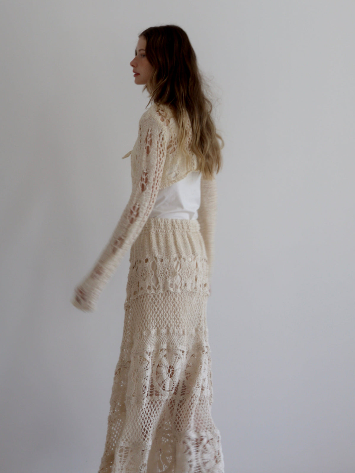 openwork knit bolero