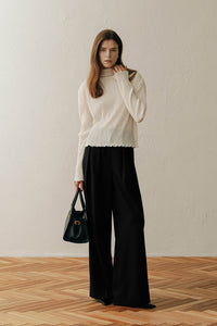【ELBORN】Melissa 高领褶饰上衣