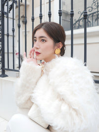【célon】Poodle Shaggy Knit