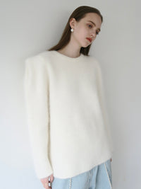 【AMOMMA】WOOL PUFF SHOULDER KNIT