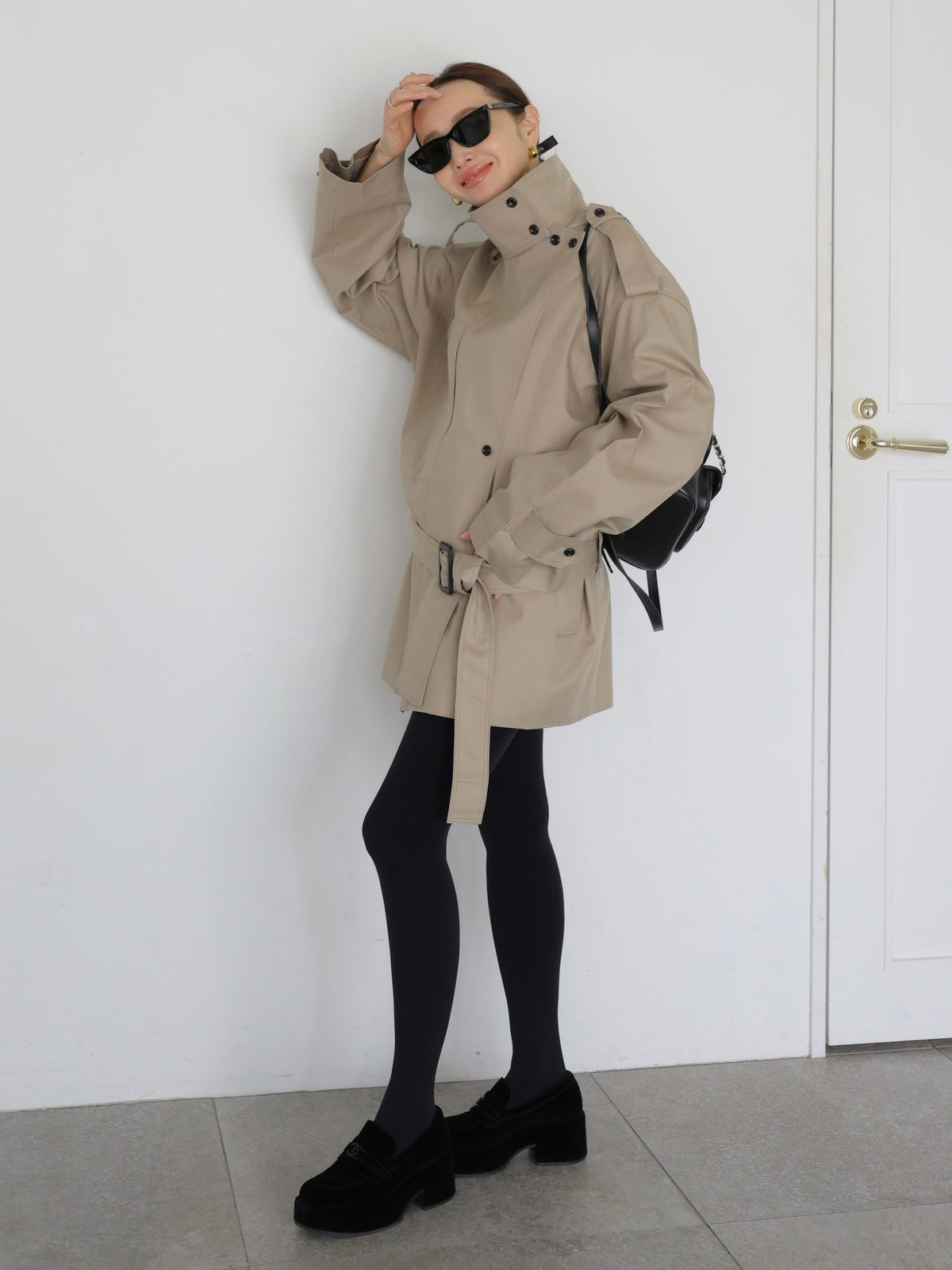 【AMOMMA】ISABELLA SHORT TRENCH COAT