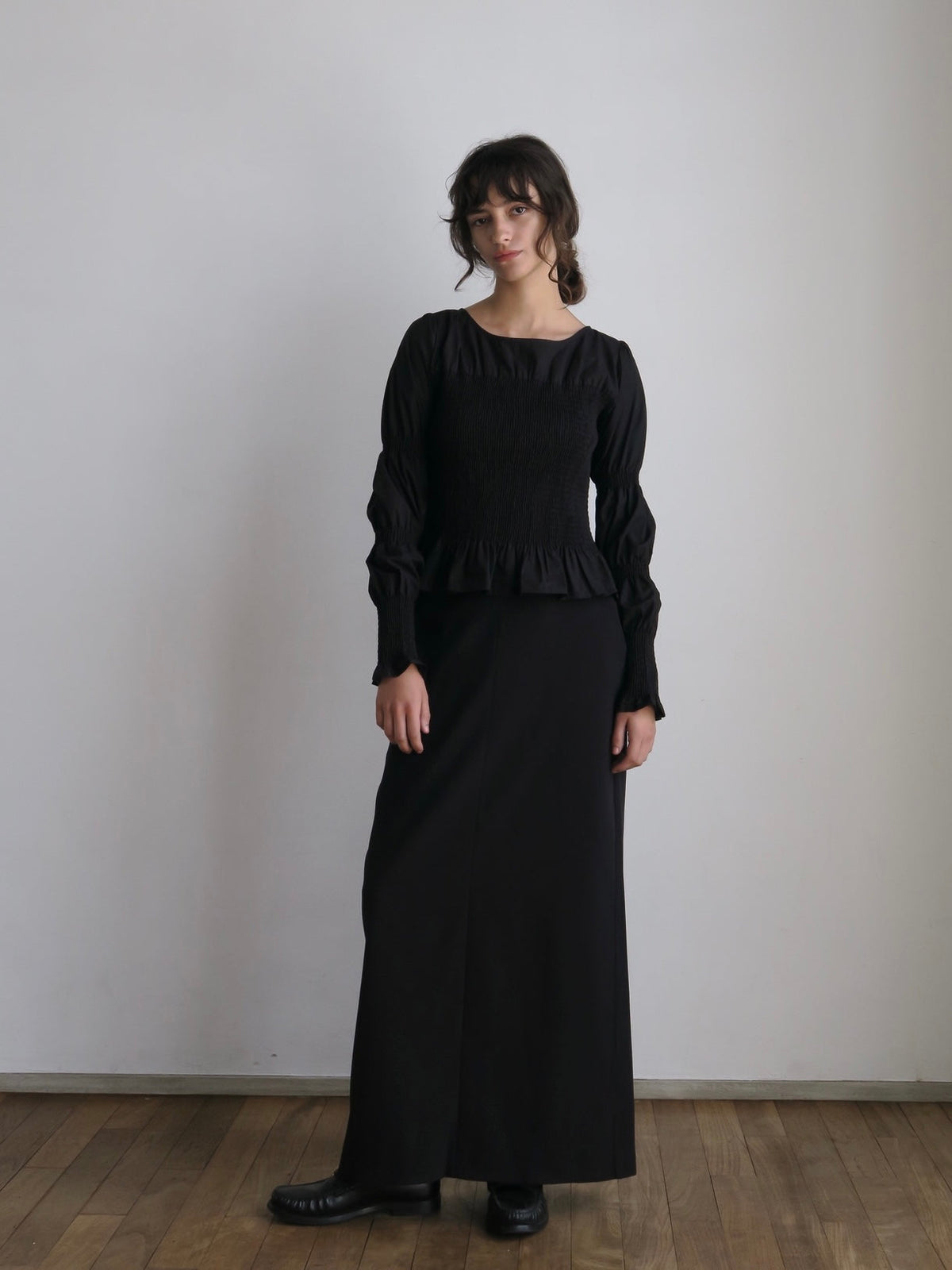[ sample sale ] straight maxi skirt