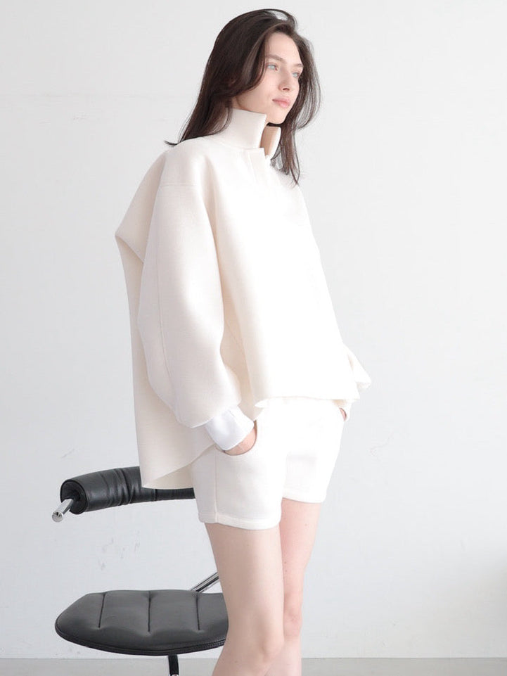 【SAMPLE SALE / célon】open neck sweat top