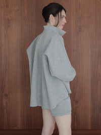【SAMPLE SALE / célon】open neck sweat top