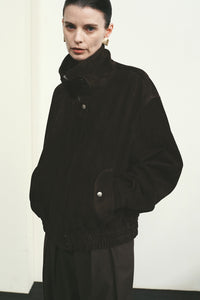 【ELBORN】Milly High-neck Suede Jacket
