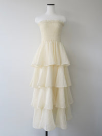 frilly tiered dress