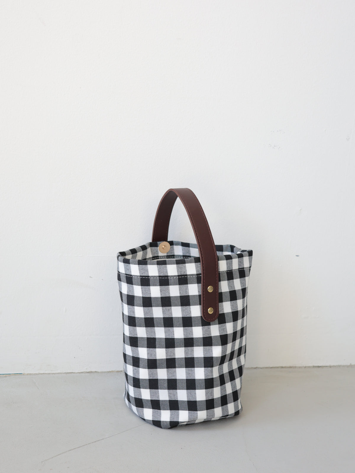 【SAMPLE SALE / swanë】gingham hand bag