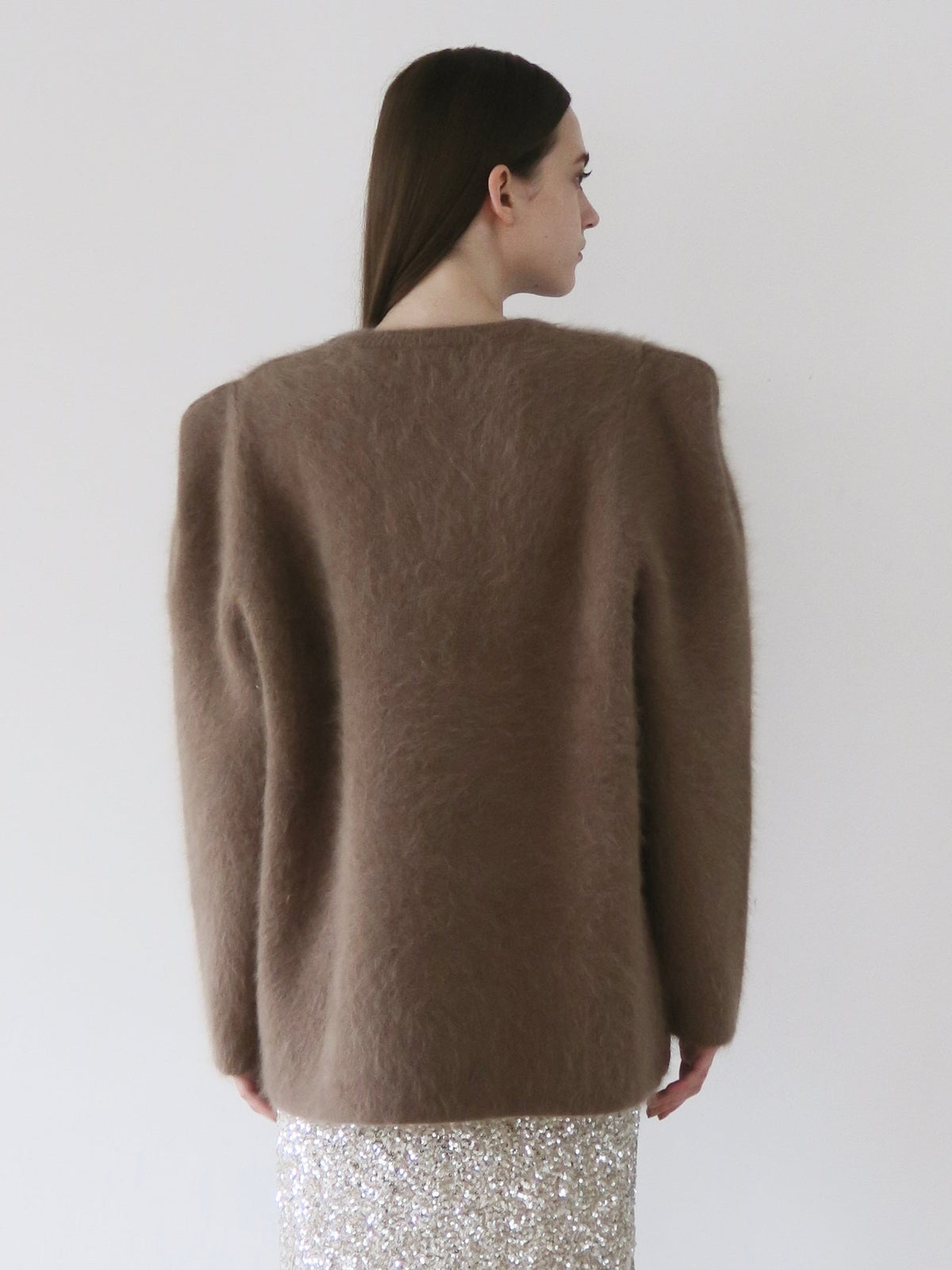 【AMOMMA】WOOL PUFF SHOULDER KNIT