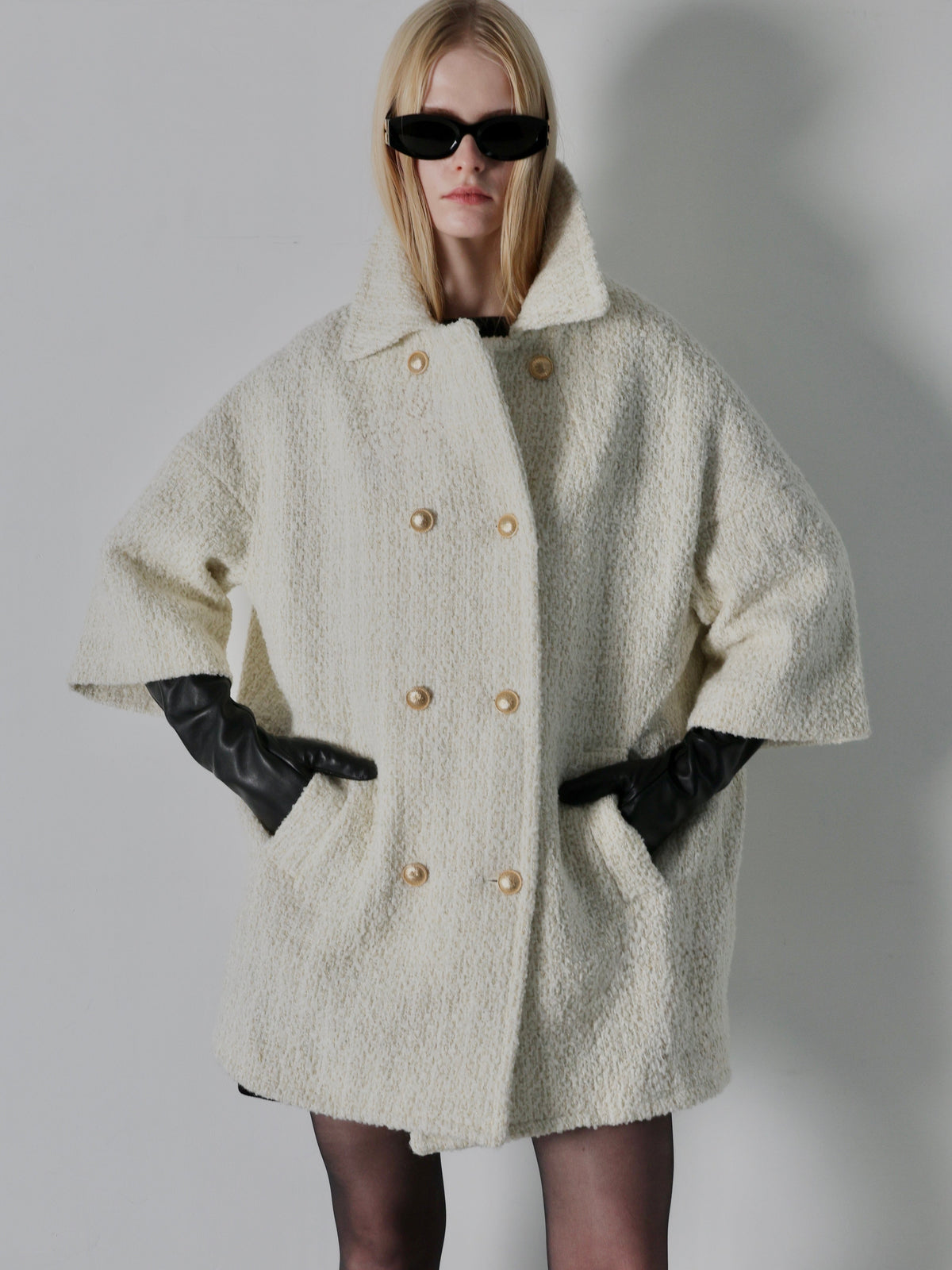 【AMOMMA】TOUCH SCREEN SHEEP LEATHER LONG GLOVES