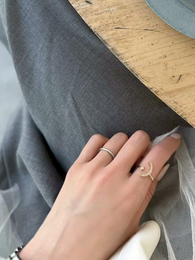 【SAMPLE SALE / swanë】moon star ring
