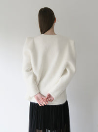 【AMOMMA】WOOL PUFF SHOULDER KNIT