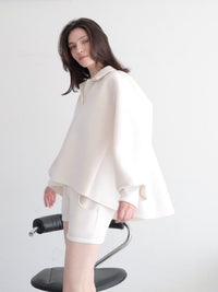 【SAMPLE SALE / célon】open neck sweat top
