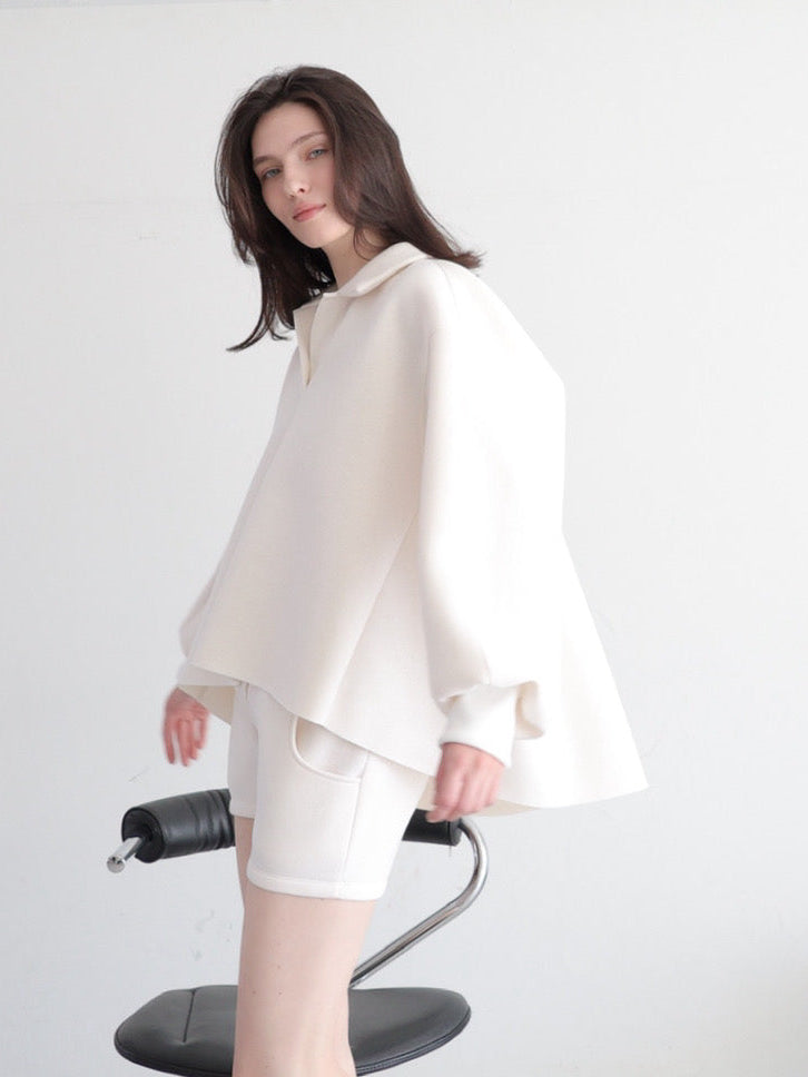 【SAMPLE SALE / célon】open neck sweat top