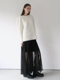 【AMOMMA】WOOL PUFF SHOULDER KNIT