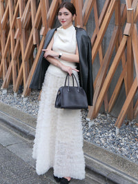 【célon】Belted Leather Jacket