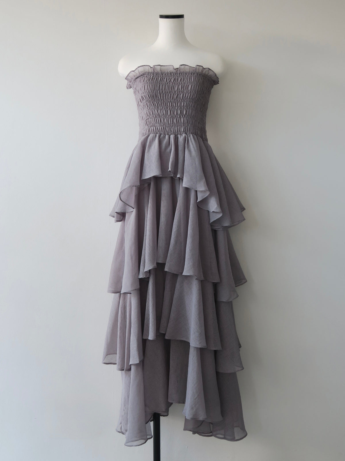 frilly tiered dress
