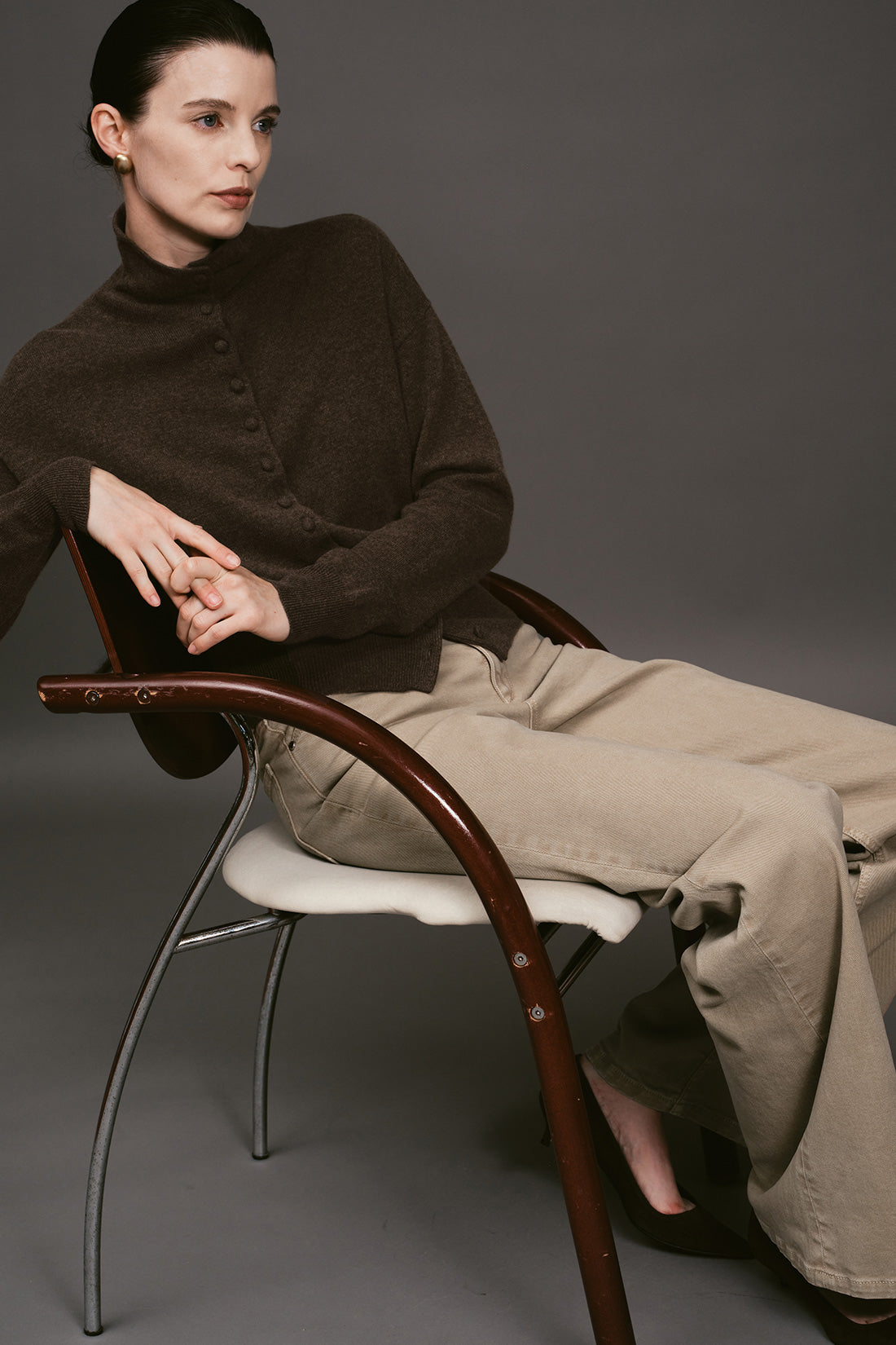 【ELBORN】Maeve Wool Cashmere Knit Cardigan