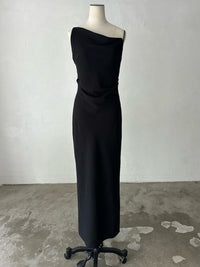 Asymmetric drape camisole dress