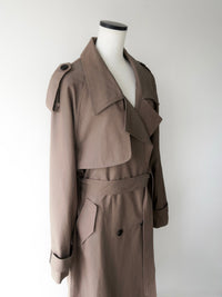 Moca long trench coat