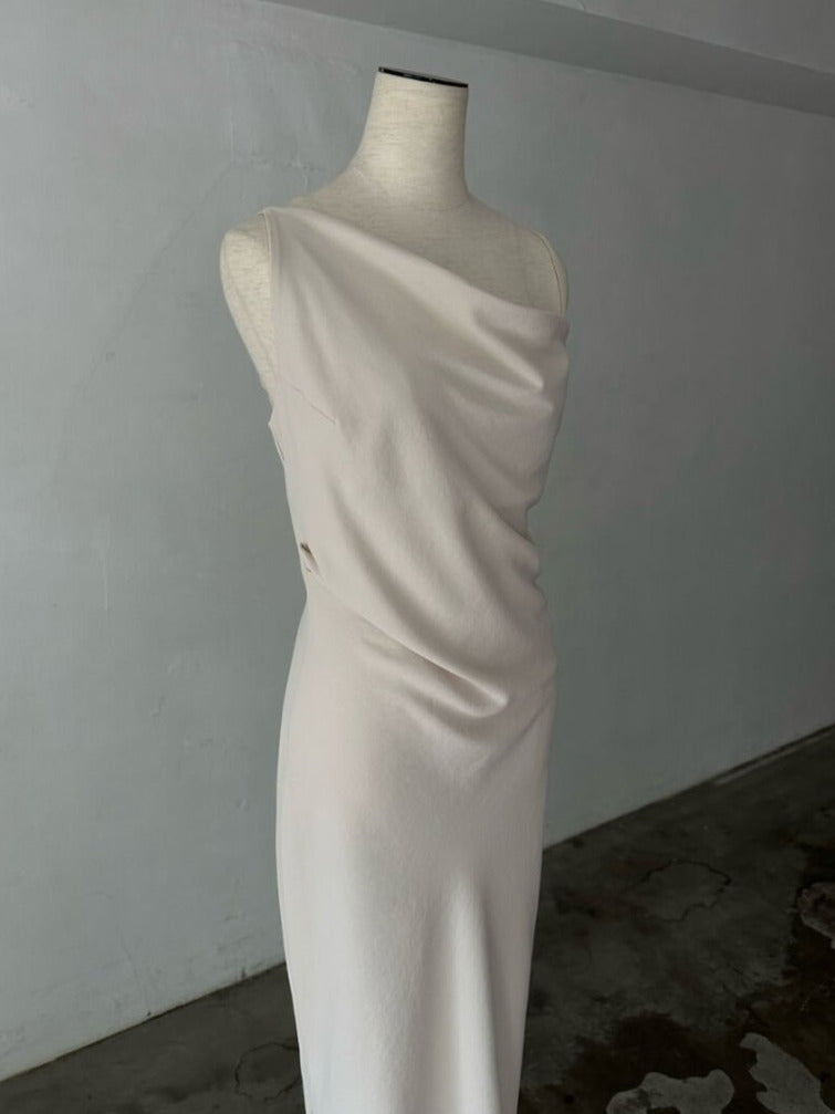 Asymmetric drape camisole dress