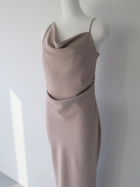 Asymmetric drape camisole dress