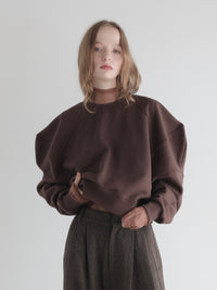 【AMOMMA】PUFF SLEEVE SWEAT - 起毛なし -