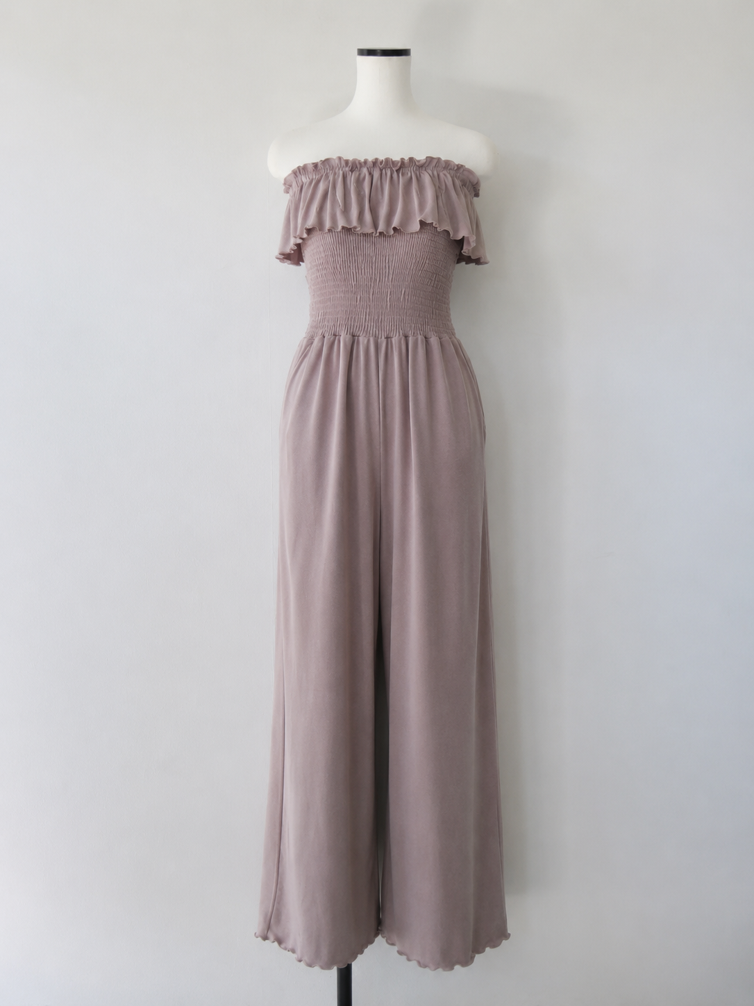 frill maxi jumpsuit